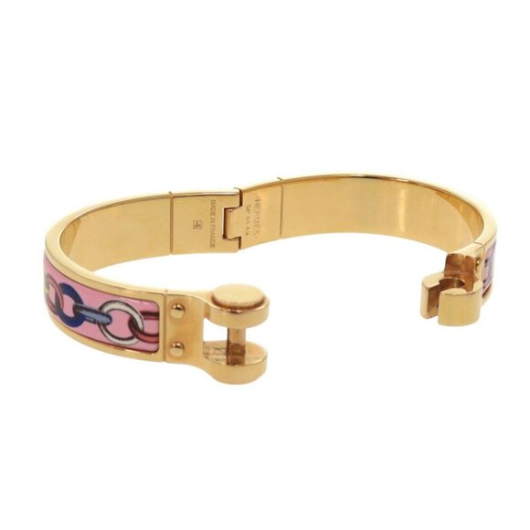 HERMES Charnier PM Bangle Metal Pink Gold Bracelet - Picture 6 of 8